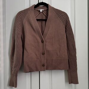 BRAND NEW Women's Taupe Cardigan Sweater